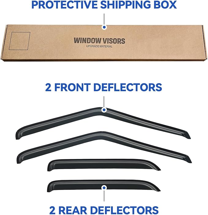 Window Visors Rain Guards Shield - Image 5