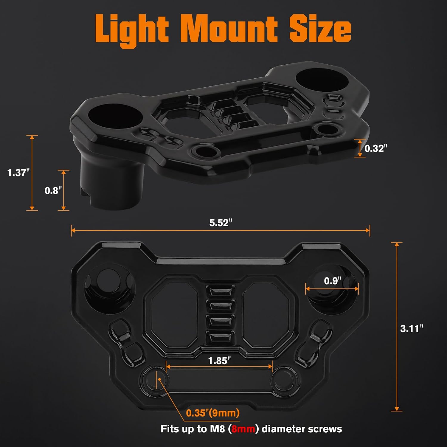 Wrangler JL Light Bar Hood Mounting Brackets, Gladiator JT Ditch Light Cowl Mount Brackets A-Pillar LED Fog Light Pod Brackets for 2018-2025 Jeep Wrangler JL JLU 4xe Gladiator JT Accessories