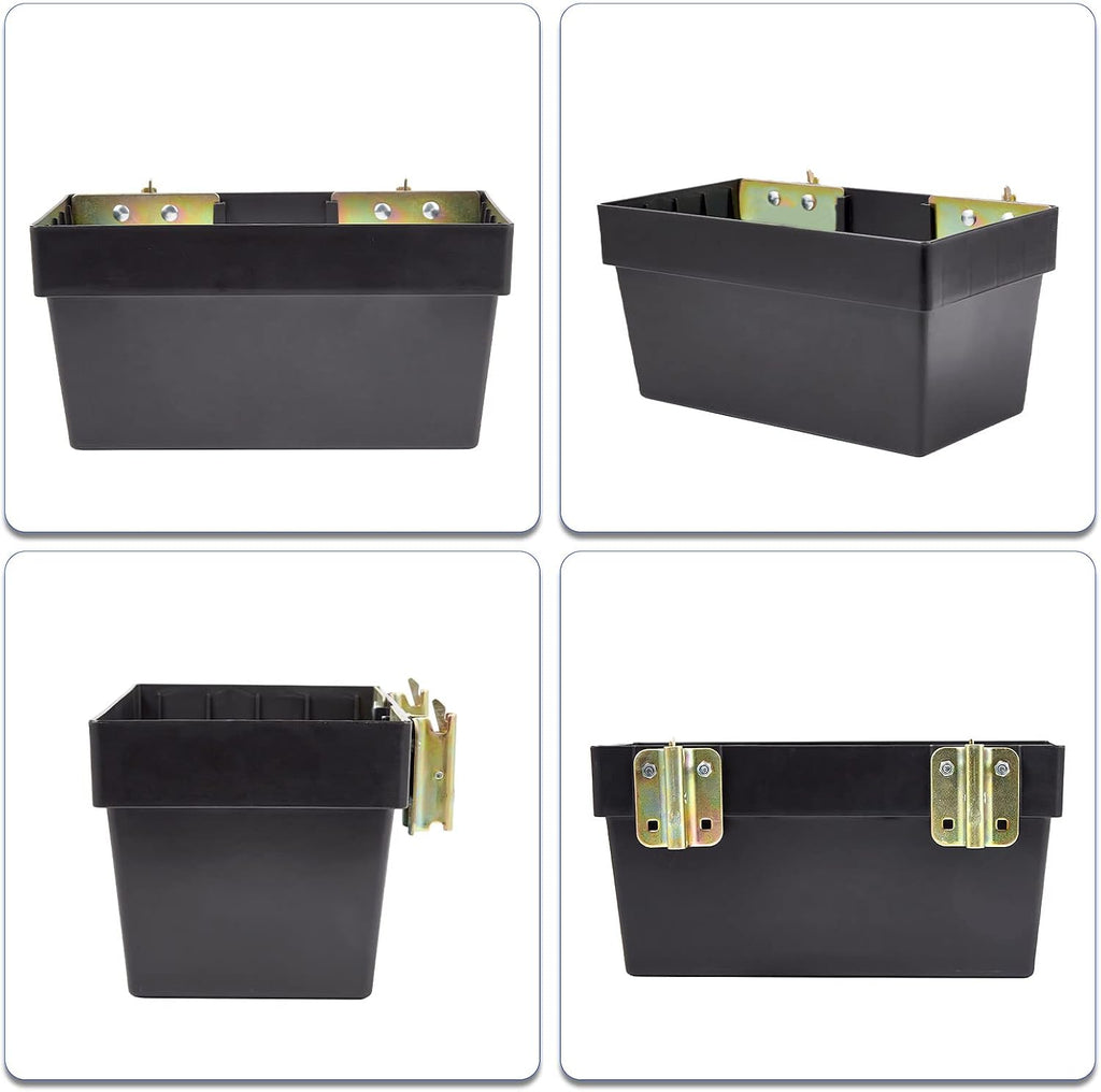 2 Pack E-Track Storage Bin for E-Track System E Track Accessories Storage Box for Trucks Easily Organizer Basket for Enclosed Trailer