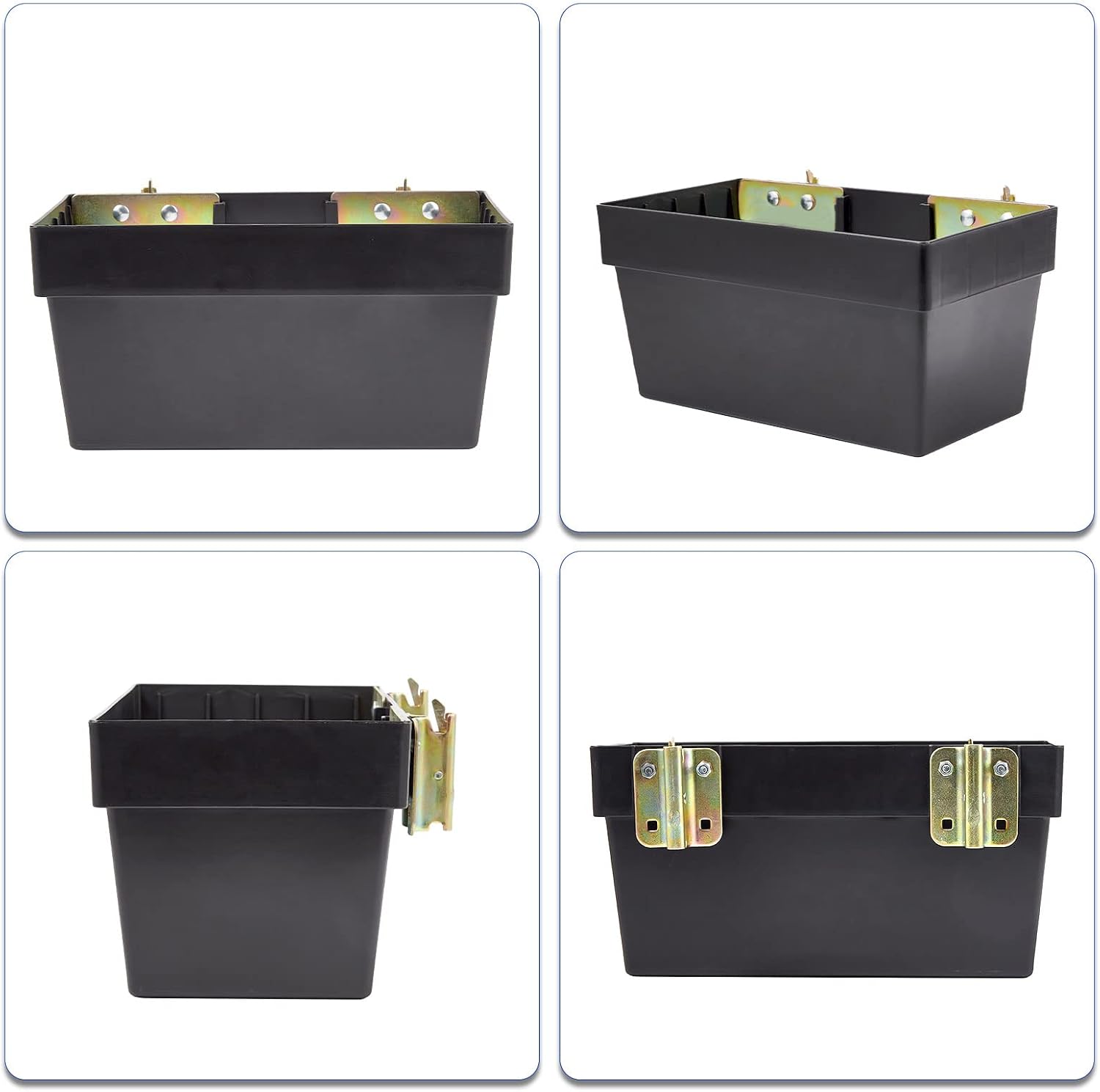 2 Pack E-Track Storage Bin for E-Track System E Track Accessories Storage Box for Trucks Easily Organizer Basket for Enclosed Trailer