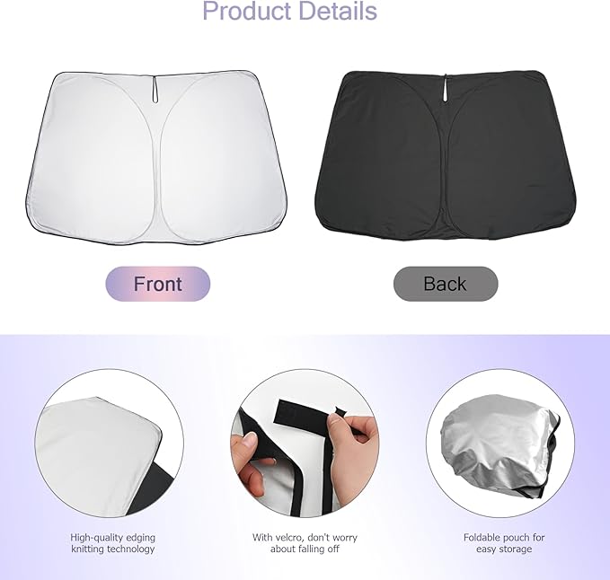LUWU for 2025 EX30 Windshield Sun Shade EX30 Windshield Sunshades 2025 EX30 - Image 7