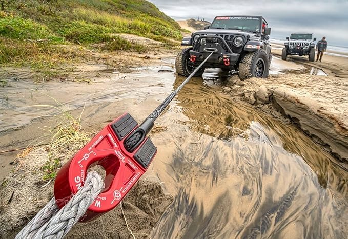Factor 55 00080-14 Flatlink E (Expert) Replaces Conventional Winch Hook with a Stronger Shackle/D-Ring Mount Maximum Load 16,000 lb Ultimate Failure Greater Than 40,000 lb – OD Green