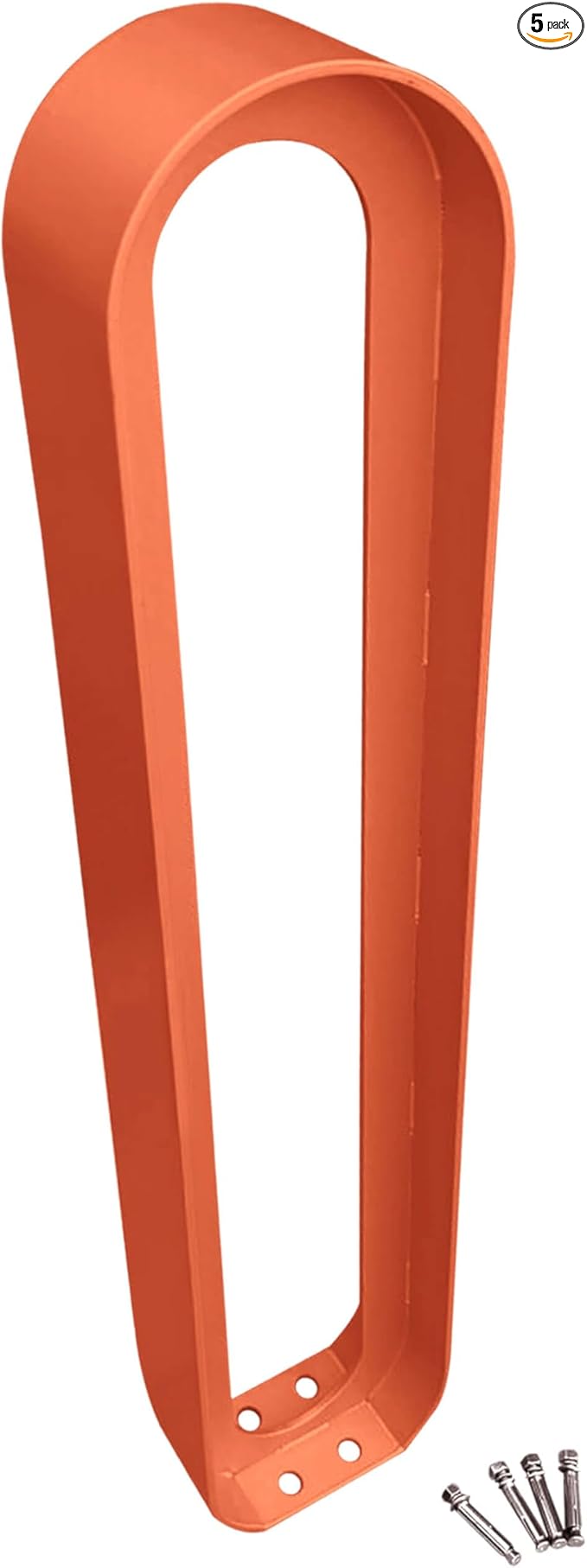 Sandbaggy Modern Commercial Bike Rack | 6.5” x 3” x 35” Oval Design | In-Ground by Sandbaggy