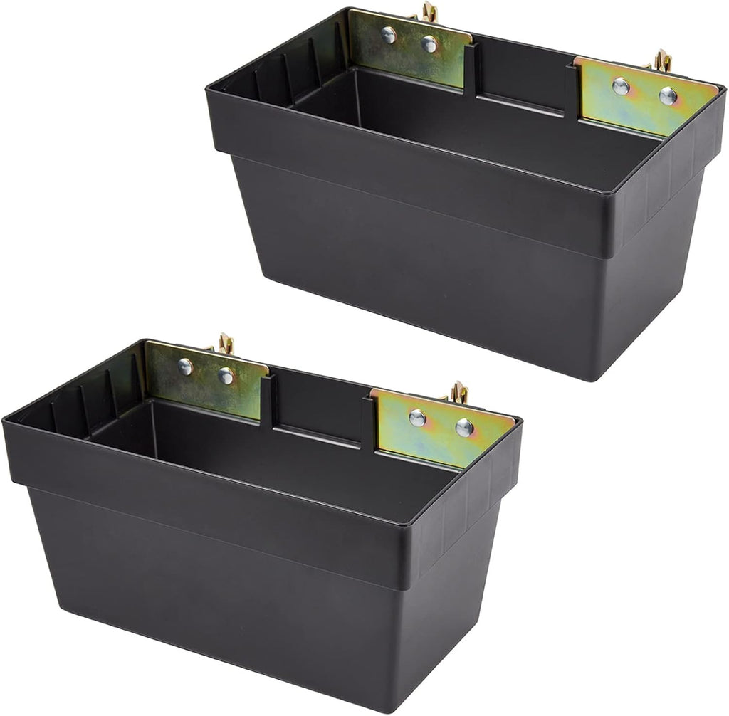 2 Pack E-Track Storage Bin for E-Track System E Track Accessories Storage Box for Trucks Easily Organizer Basket for Enclosed Trailer