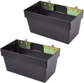 2 Pack E-Track Storage Bin for E-Track System E Track Accessories Storage Box for Trucks Easily Organizer Basket for Enclosed Trailer