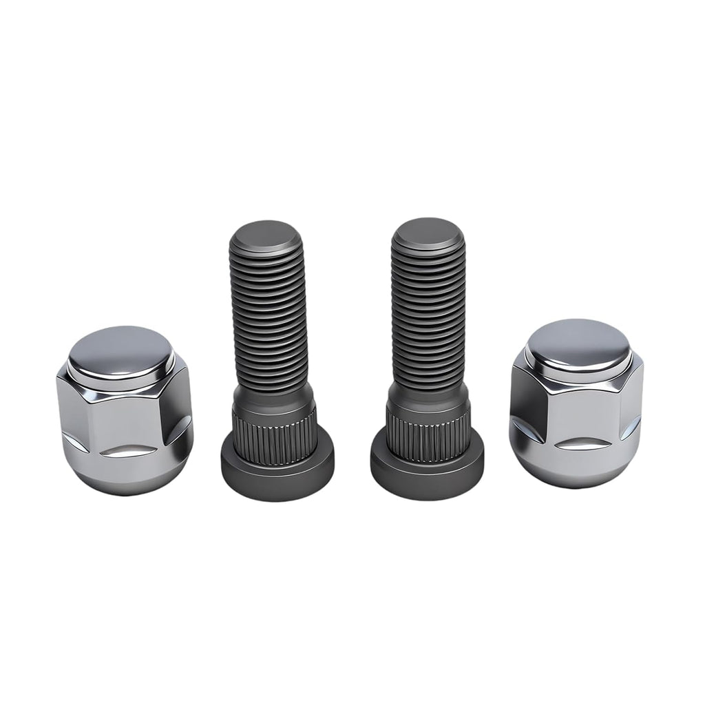 2Pack M14*1.5 610-527 Wheel Lug Studs + 611-327 Wheel Lug Nuts Set Compatible with Odyssey Passport Pilot Ridgeline, MDX RLX TL ZDX