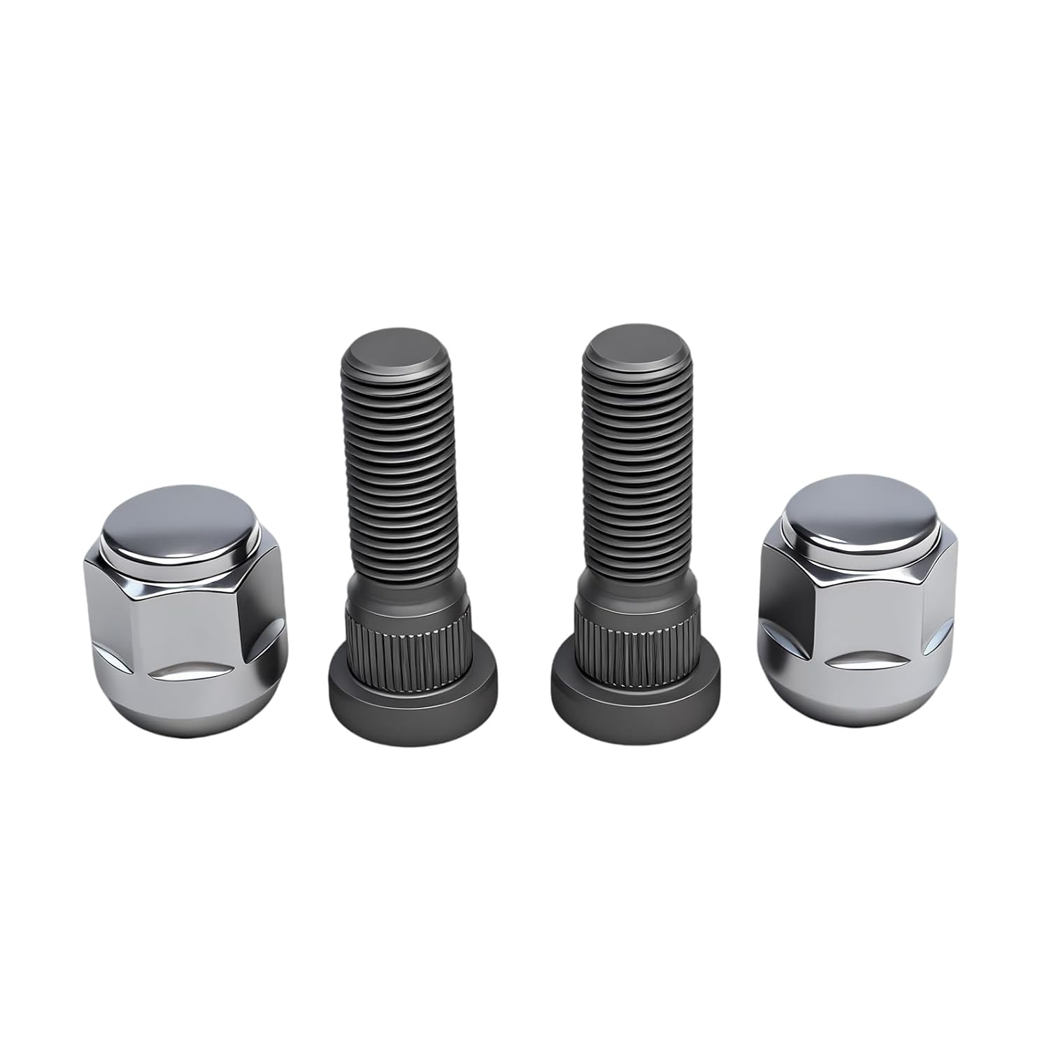2Pack M14*1.5 610-527 Wheel Lug Studs + 611-327 Wheel Lug Nuts Set Compatible with Odyssey Passport Pilot Ridgeline, MDX RLX TL ZDX