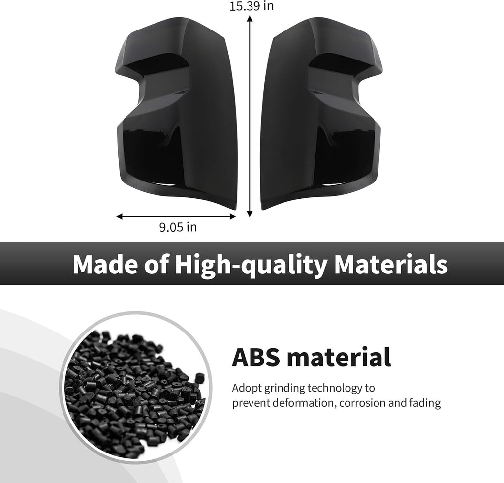 CheroCar Smoke Black Tail Light Lamp Cover Taillight Guard Trim Bezel for 2023-2026 Chevrolet Colorado Pickup Truck Exterior Decoration Accessories