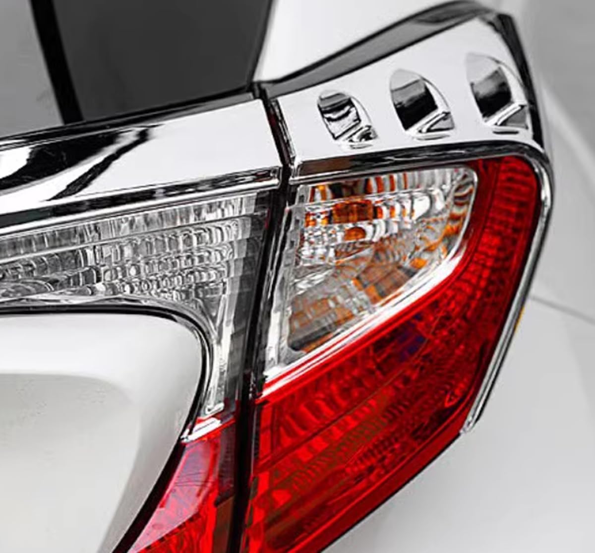 Car Accessories Tail Light Lamp Cover Frame Decor Trim (Chrome) Fit for Toyota C-HR CHR 2018 2019 2020 2021 2022 2023 ABS 4 PCS