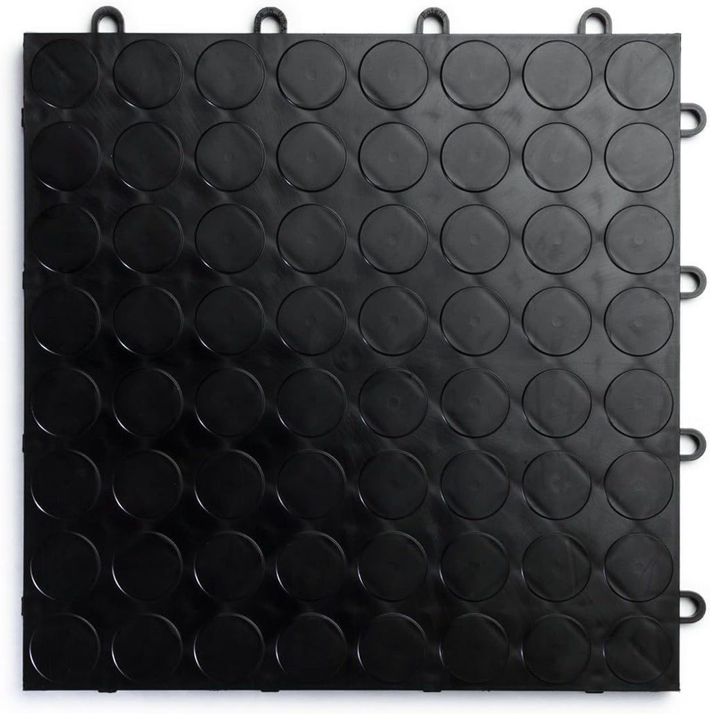 Big Floors RaceDeck CircleTrac, Interlocking Non-Slip Garage Flooring Tile