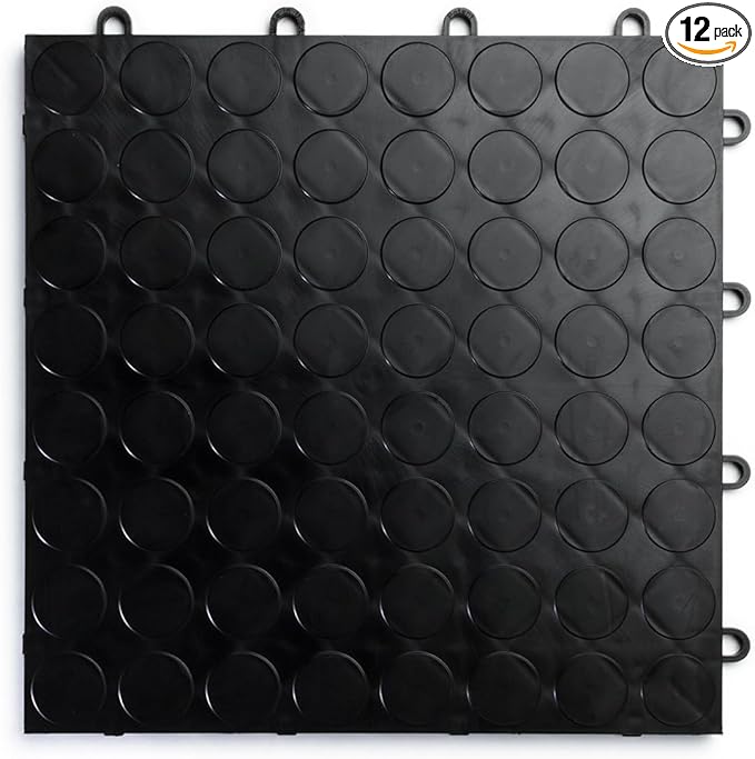 Big Floors RaceDeck CircleTrac, Interlocking Non-Slip Garage Flooring Tile by BigFloors