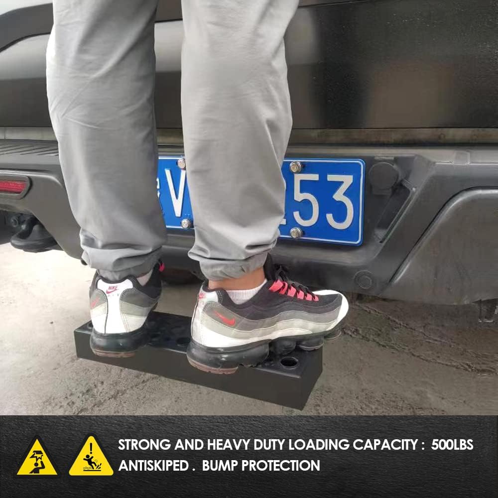Sunshine Artisan Hitch Step for 2'' receivers and Rust Towing Bumper Guard Black Hitch Steps for Most Cars SUV Trucks Automotive Bump Step 1 Pack
