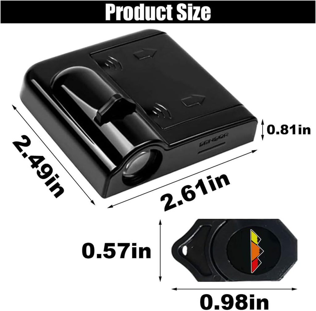 2PCS fit for Toyota LED Car Door Projector Courtesy Lights Ghost Shadow Welcome Lamp