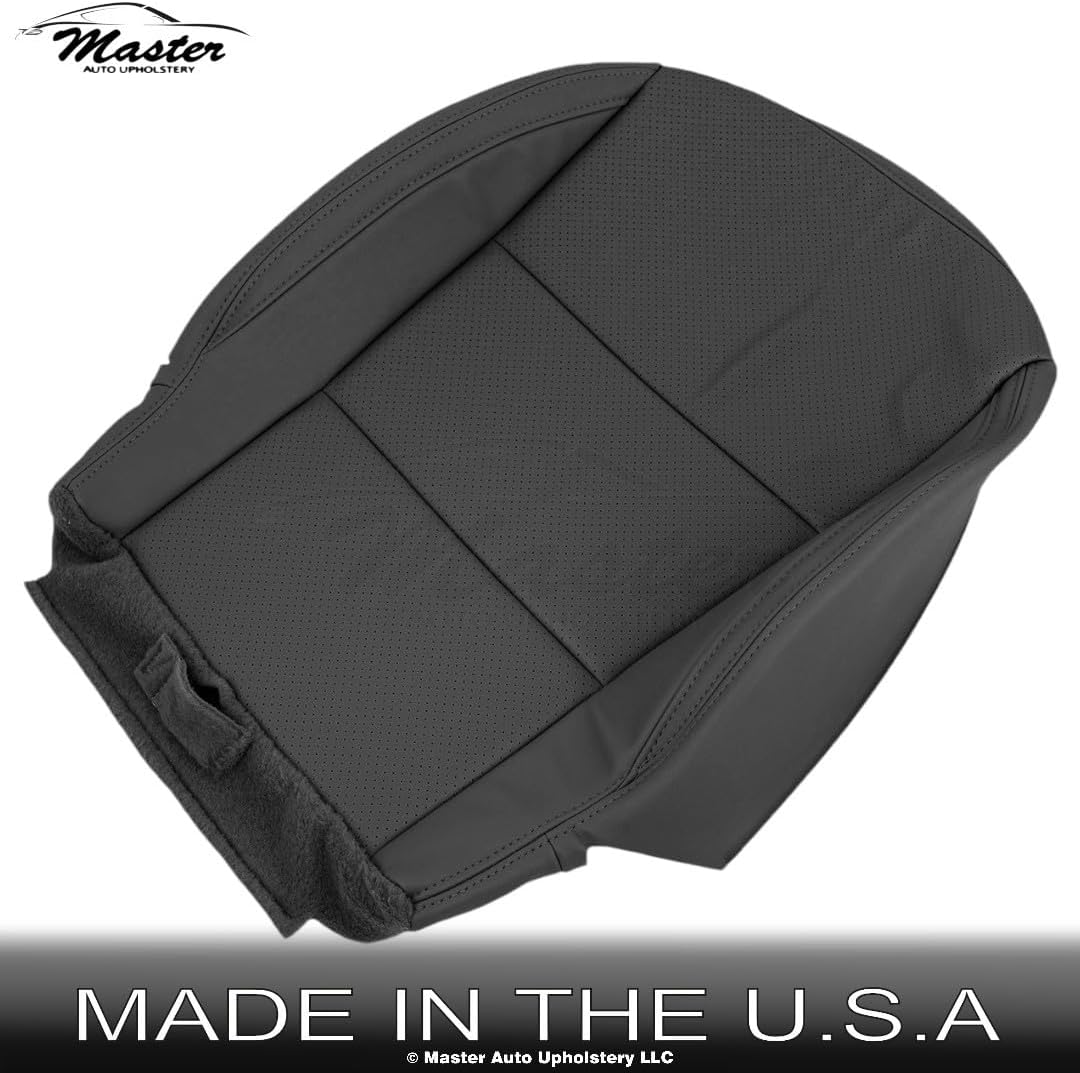 Master Auto Upholstery 2012-2019 fits Hyundai Santa Fe Genuine Leather Front Driver Bottom Cover Black