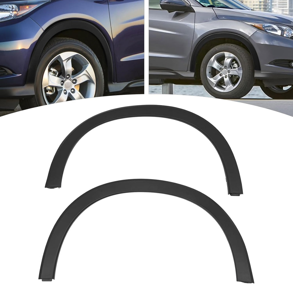 Pair Front Wheel Fender Flares for H0nda HR-V 2016-2022, Left&Right Side Front Wheel Arch Molding Trims 74165TLAA02 74115TLAA02