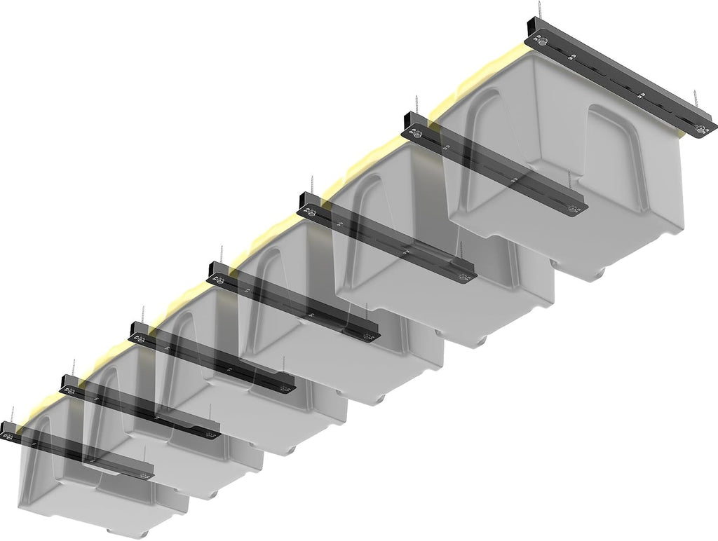 torack garage ceiling bin storage rack, overhead tote, main product view