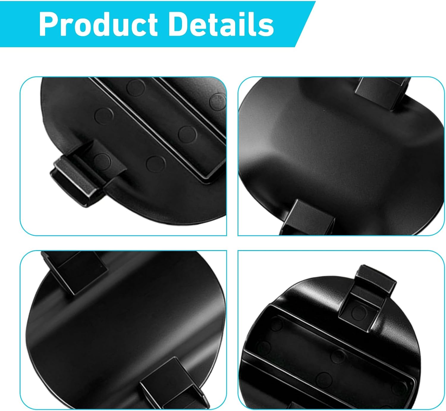 5PCS Platform Hitch 5th Wheel Mount Covers, Hitch Hole Bed Puck Cover, OEM #84756187 84756188, Compatible with 2020-2025 GMC Sierra 3500HD 2500HD Chevy Silverado 3500HD 2500HD (Black)