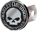 Harley-Davidson Hitch Cover, Willie G Skull Hitch Plug, Brushed Silver 2283
