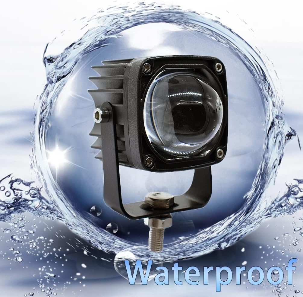 2 inch 60w 8d lens led work light, close-up detail