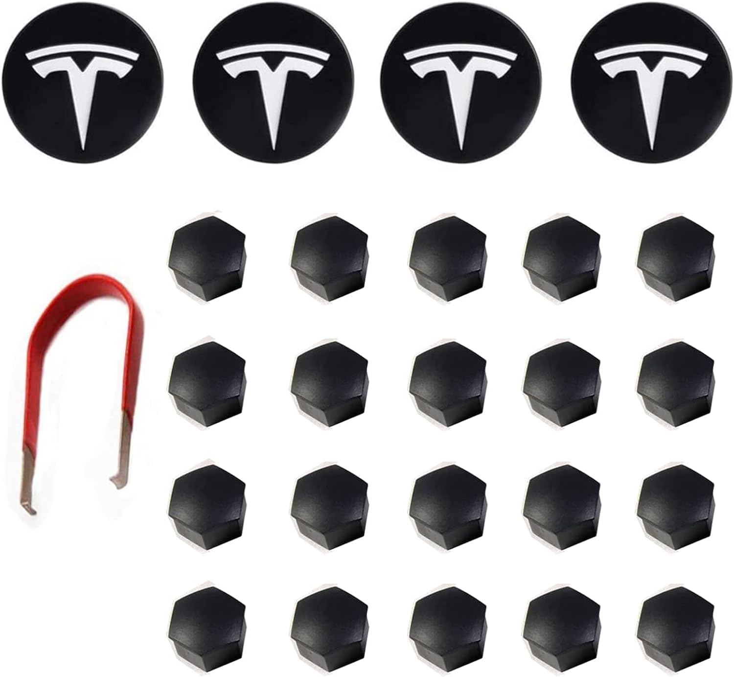 for Tesla Model 3 Y S X Wheel Hub Caps Center Cover Silver Matte (4PCS) Modification Hubcaps for Tesla Accessories