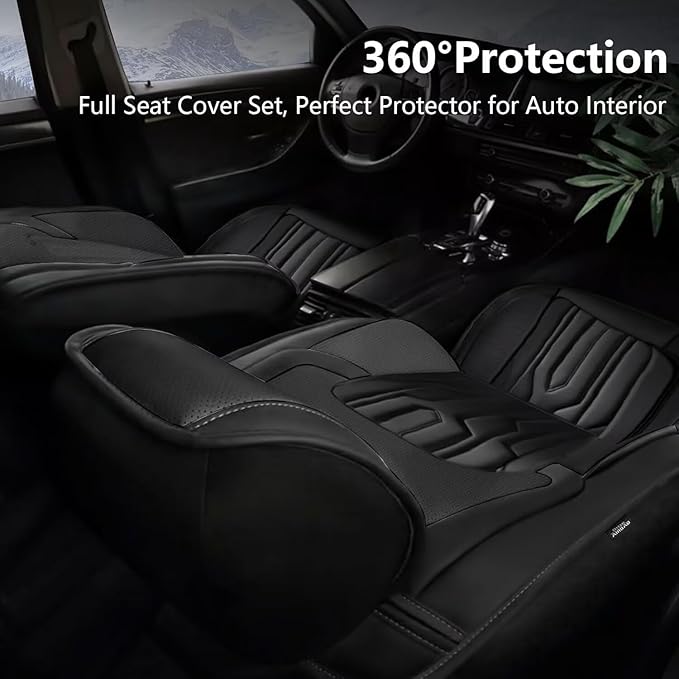 YORKNEIC Fit for Hyundai Kona Seat Covers 2018-2025: Leather Waterproof Car - Image 8