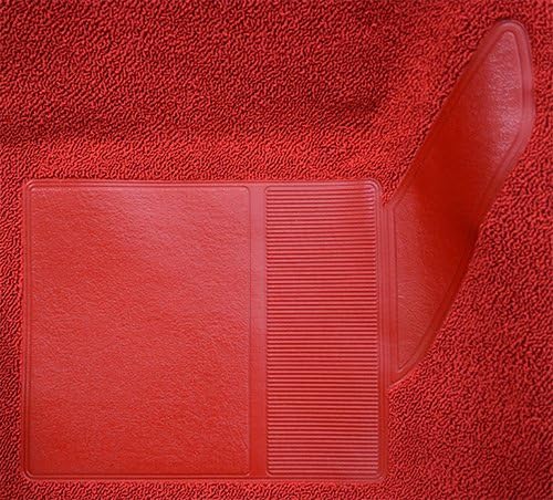 Molded Nylon Replacement Auto Carpet Floor Liner - - fits 1965-1968 Ford Mustang Coupe (Red)