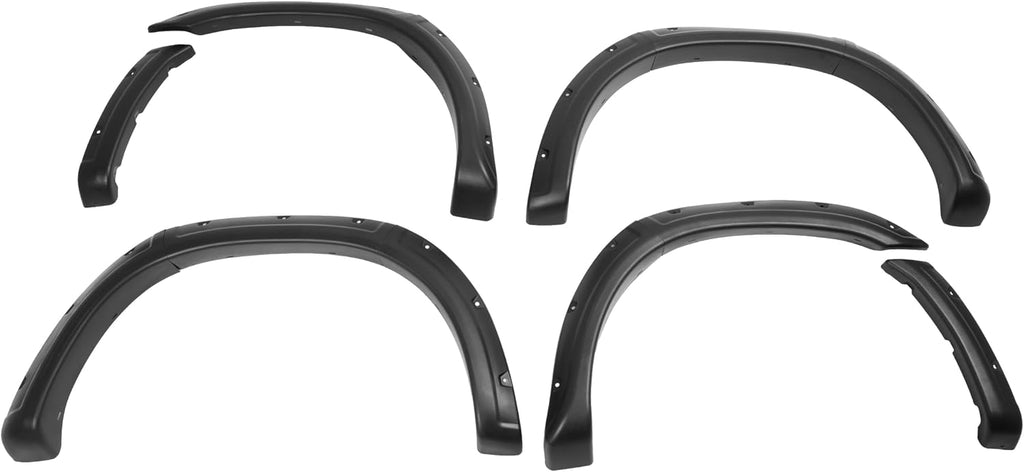 ALMULOO 4Pcs Fender Flares Compatible with 2000-2006 Toyota Tundra Wheel Arch Covers Plastic(PP) Textured Black