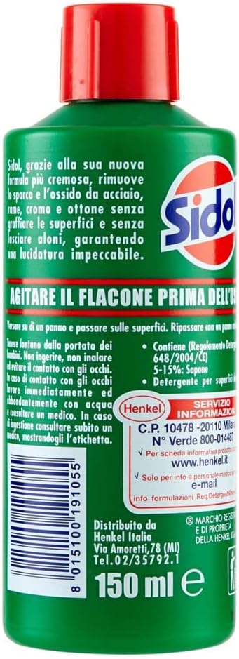 Sidol All Metal Polish Without Scratching 150ml