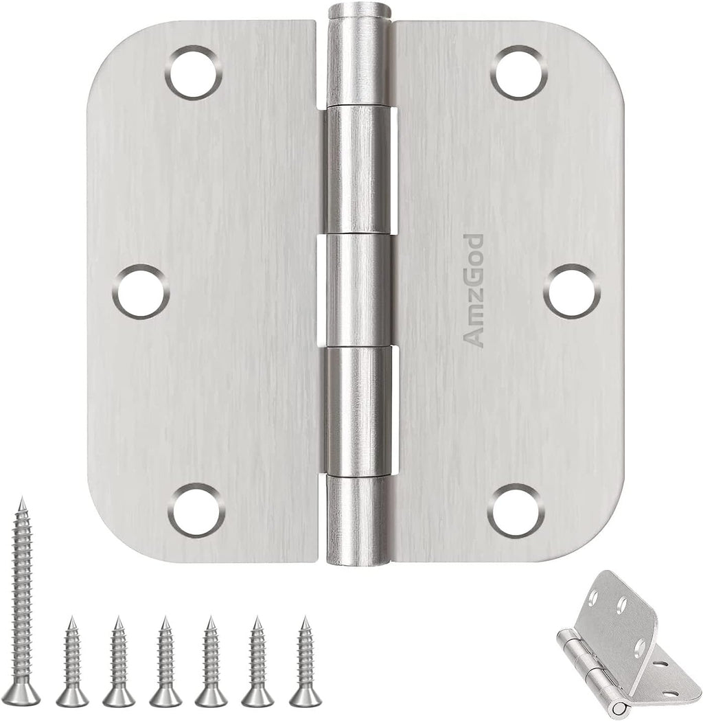 door hinges brushed nickel - 36 pack satin, main product view