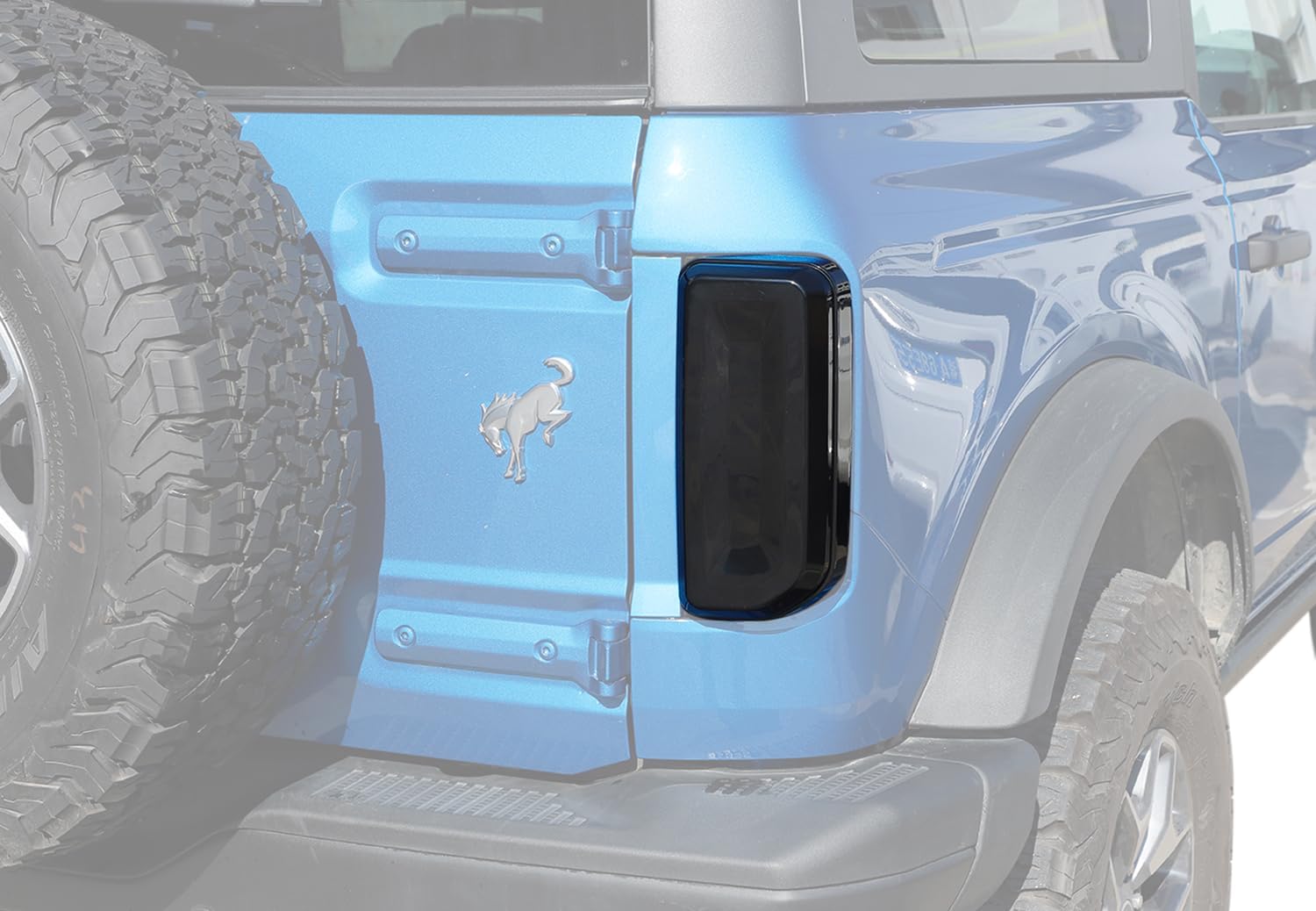 Tail Light Guard Cover Trim for 2021-2026 Ford Bronco Rear Tail Lamp Protector Taillight Exterior Accessories, 2Pcs