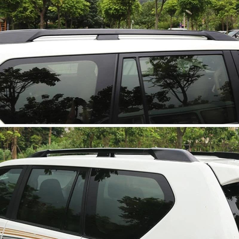 Rooftop Cargo Carrier ABS Roof Rack Bar Rail End Protection Cover Shell 4PCS for Toyota for Land for Cruiser for Prado for Fj150 2010-2018 Roof Racks Boxes