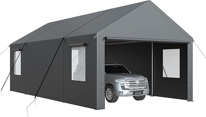 Carport, 13x25 FT Heavy Duty Car Port - Image 3