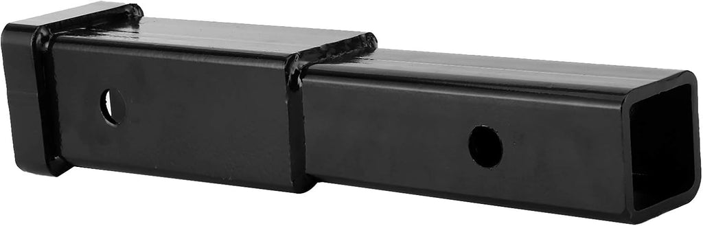 Generic 12in Towing Extender Steel Trailer Hitch for Class 3/4 2in Receiver - 500lbs Capacity, Perfect for Cargo Racks