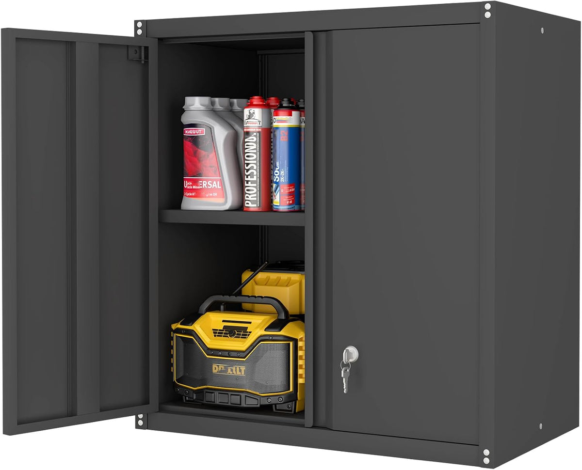 LUCYPAL Garage Storage Cabinet, 27.95" H Metal Wall Cabinets