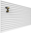 3'H x 4'W Slatwall Panel Garage Wall Organizer: Heavy Duty Wall Mounted PVC by DLDIRECT
