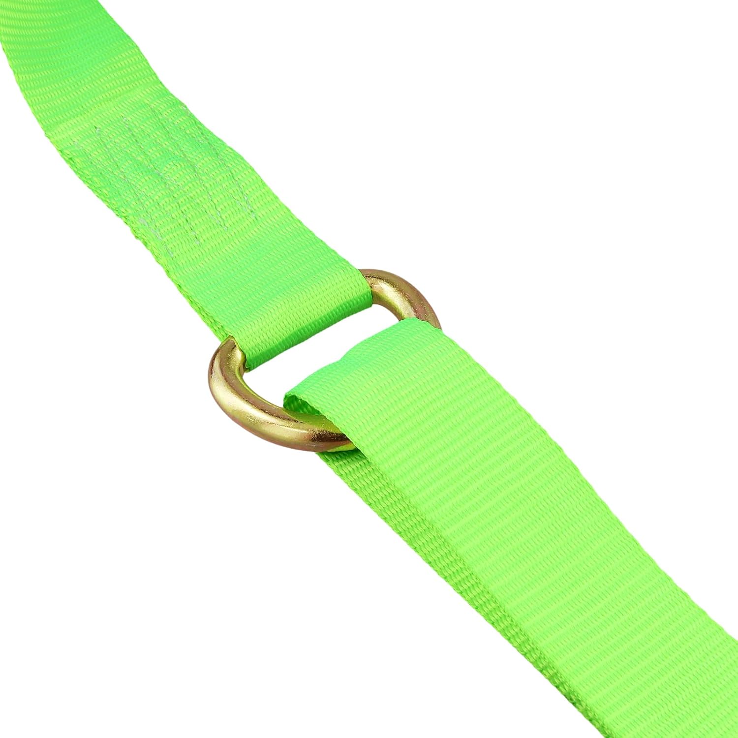 JOIKIT 4 Pack 2 Inch x 8.2 Ft Lasso Tow Strap with D Ring Auto Tie Down for Wheel Lift, Wrecker, Rollback, Tow Truck, Green