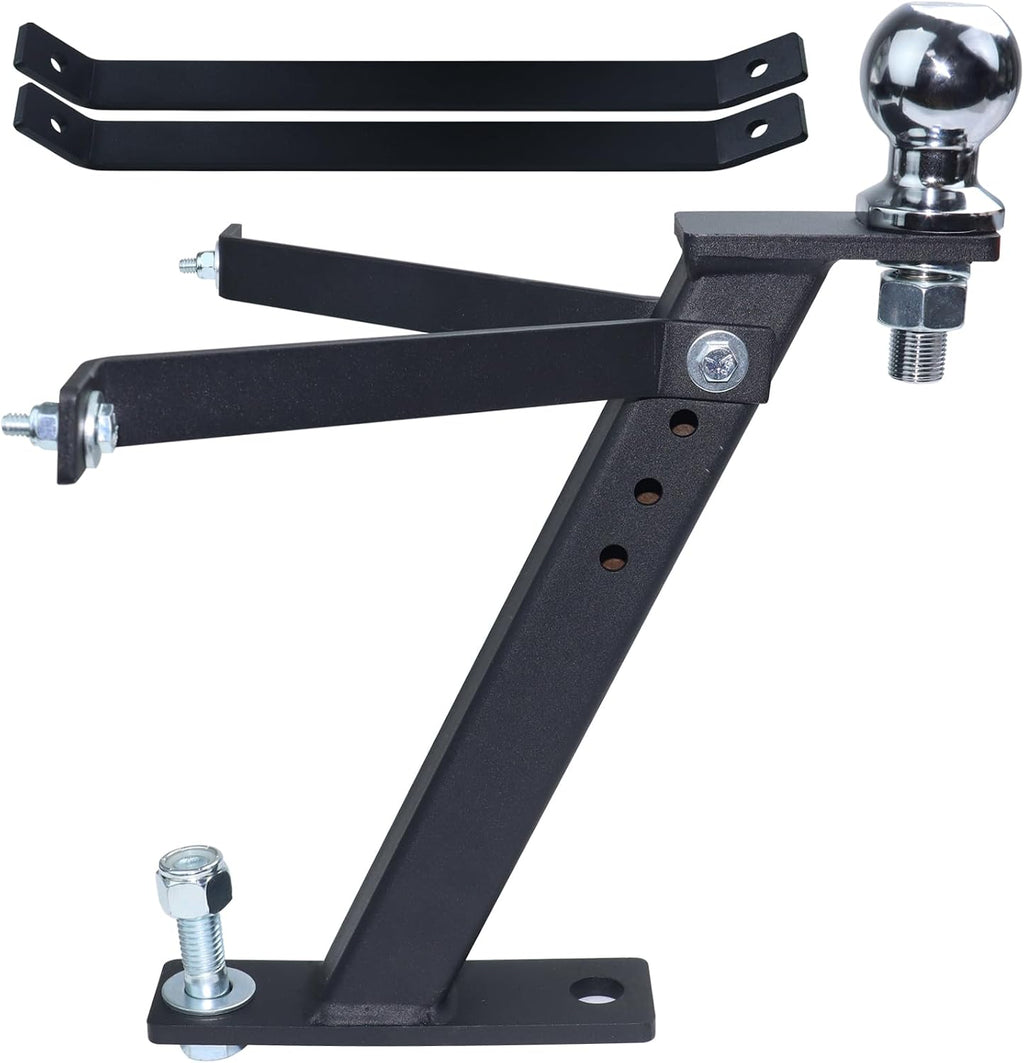 [Upgraded] Lawn Mower Trailer Towing Hitch, 2 Inch Diameter | Include Chrome Trailer Hitch Ball, 3,500 lbs, 3/4 x 2-Inch Shank for John Deere Cub Cadet Husqvarna Mowers