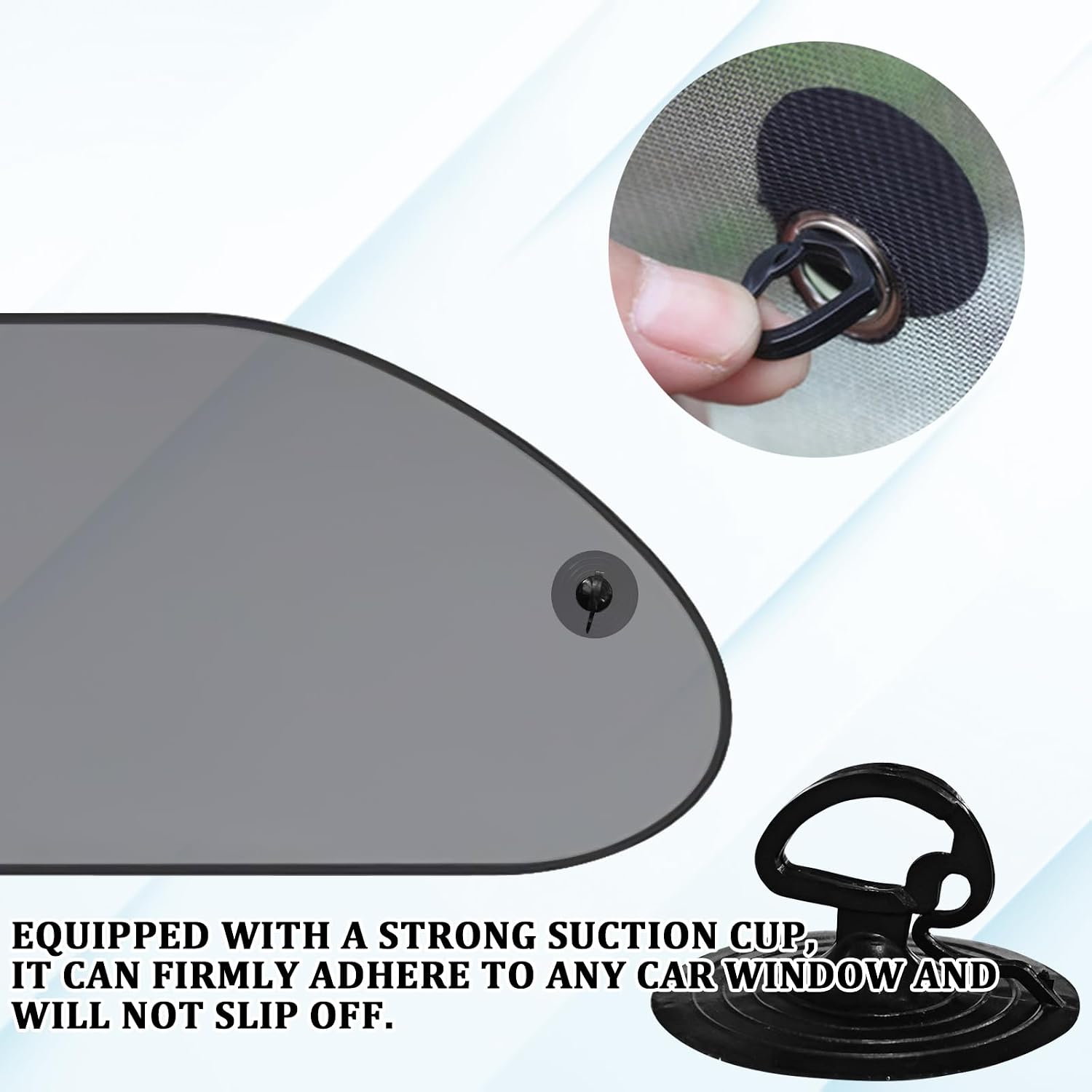 2PCS Car Window Sun Shades, Side Window UV Protection Cover with Suction Cups, Baby Kids Privacy Mesh Heat Blocker, Auto Sunshade for Cars Trucks SUV Glare Reduction Interior Accessories