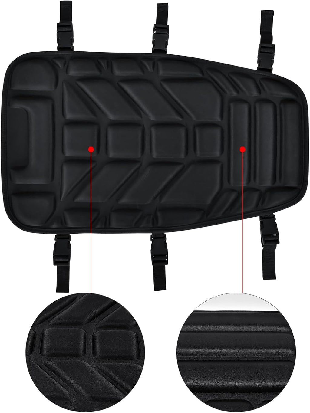 SaferCCTV Motorcycle Seat Cover ATV Padded Seat Protector,Motorcycle Seat Cushion Air Cooling 3D Motorcycle Seat Pad