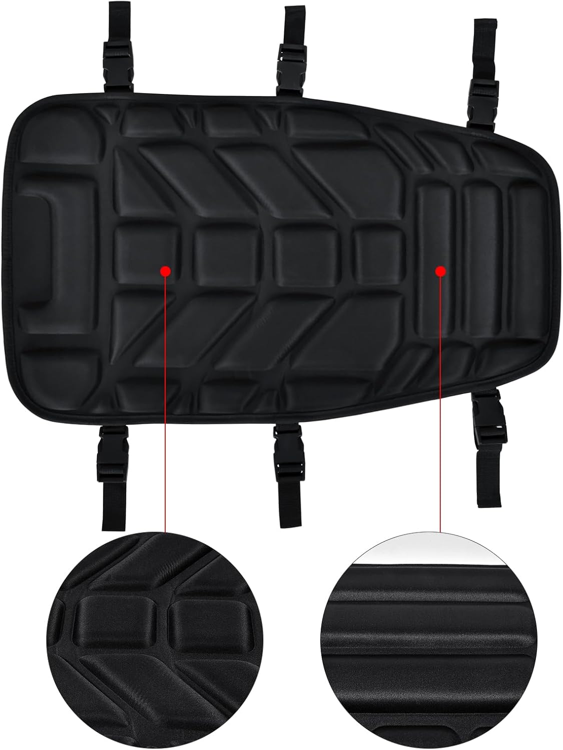 SaferCCTV Motorcycle Seat Cover ATV Padded Seat Protector,Motorcycle Seat Cushion Air Cooling 3D Motorcycle Seat Pad