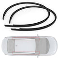 2Pcs Roof Trim Molding Kit Compatible with Honda Civic Sedan 4-Door 2012 2013 2014 2015 Left & Right Side Rubber Roof Moulding Drip Stripping Replace# 74316TR0A01 74306TR0A01 74316TR0A11 74316TR0A12
