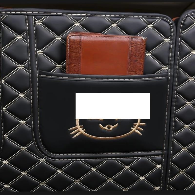 Full Coverage Leather Trunk Mat Compatible with GWM ORA 03 Funky Cat Good Cat 2025 2024 Rear Backrest Mats Boot Liner Tray Carpet(B3)