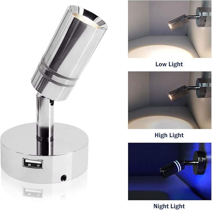 THALASSA 12V Interior LED RV Reading Lamp - Image 2