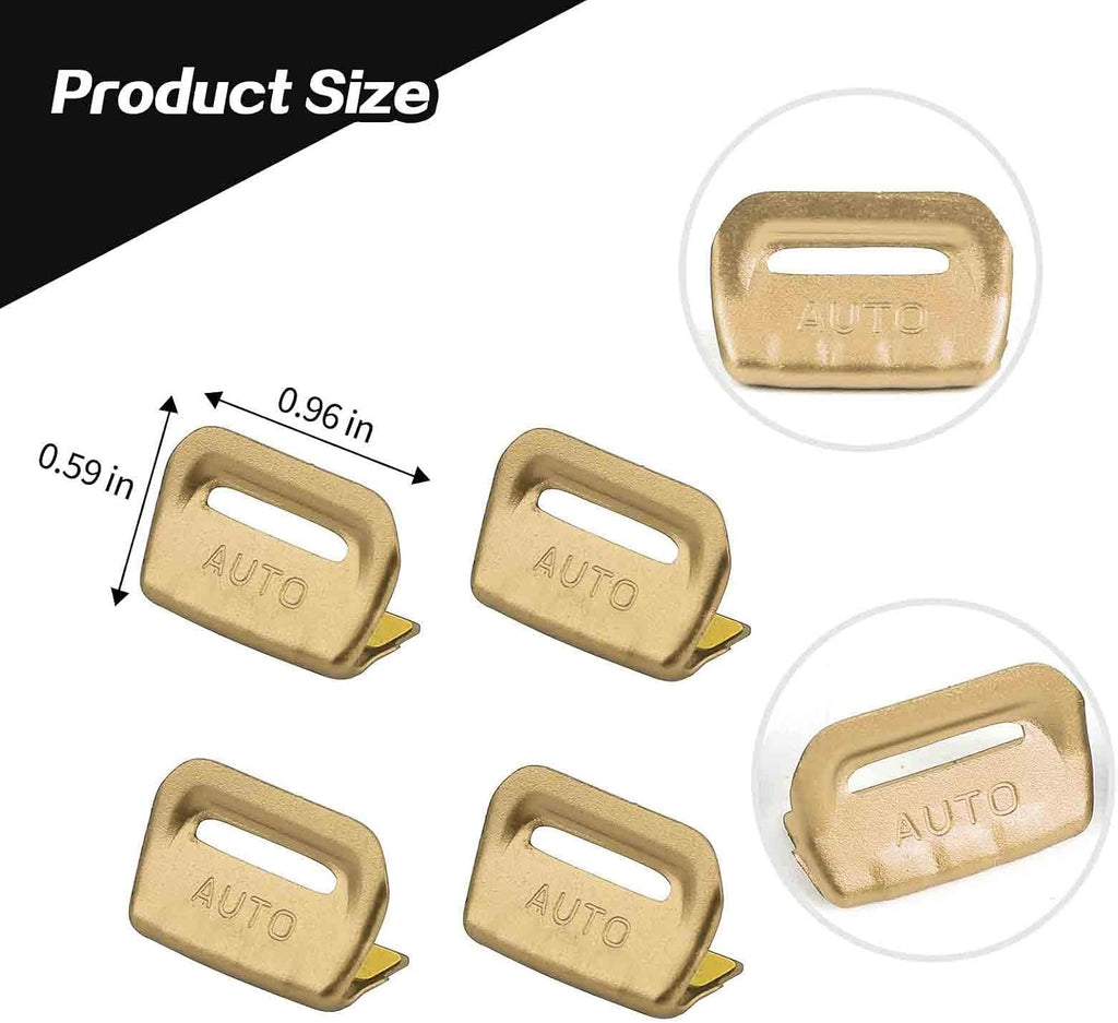 JeCar for Jeep Window Switch Button Cover Trim Interior Accessories for Jeep Wrangler JL JLU Gladiator JT 2018-2024 2025 2026+ (Gold Aluminum Alloy)