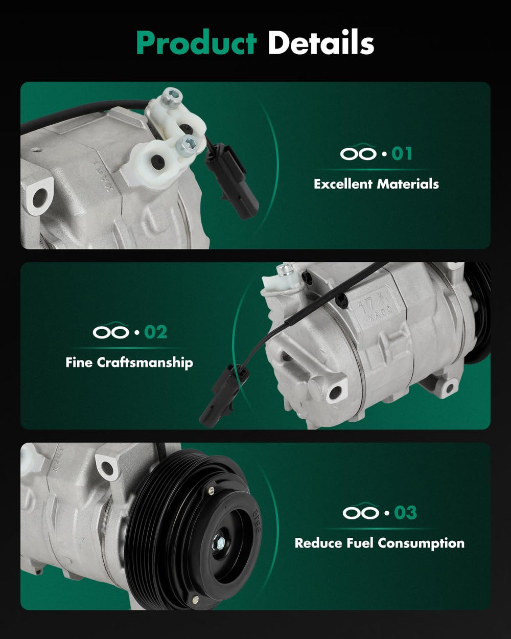 SCITOO AC Compressor for Dodge for Journey 3.5L 2009-2010