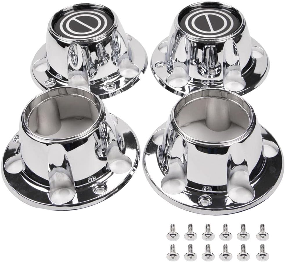 PIT66 Front & Rear Wheel Center Caps Compatible with Ford F150 1980-1996 4Pcs