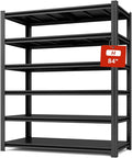 6 Tier Metal Shelving Unit 84" H x 55.12" W x 24" D, 3600LBS Adjustable Storage by SYLOUGH