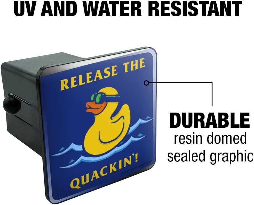 GRAPHICS & MORE Release The Quackin' Kraken Rubber Duck Funny Humor Tow Trailer Hitch Cover Plug Insert