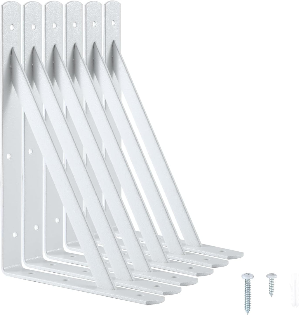 heavy duty shelf brackets, 12 x 8 inch, main product view