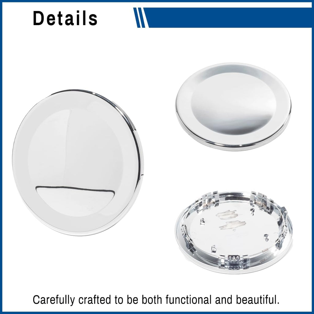 Wheel Center Cap for 2006-2009 Lincoln Zephyr Town Car MKZ Rim Hubcap Covers PN: 4W1Z1130EA 3W13-1A096-CA 4W13-1A096-BA, 4 PC, Chrome